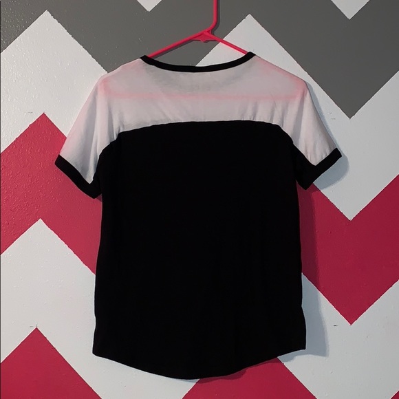 Black & White Sequin PINK Shirt - Picture 4 of 4